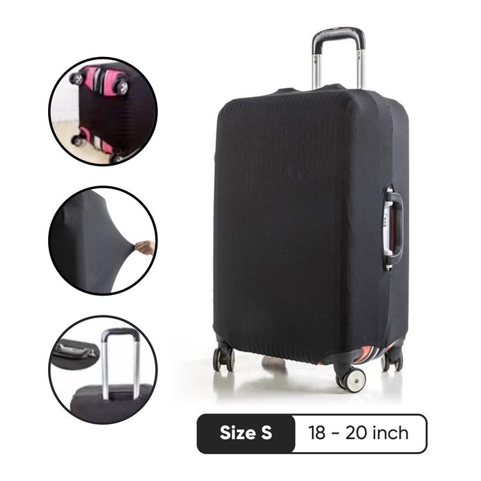 Gambar Cover Koper Sarung Pelindung Suitcase Travel Caver Coper Elastis Polos - Cover S  dari langsungklikbos undefined Tokopedia