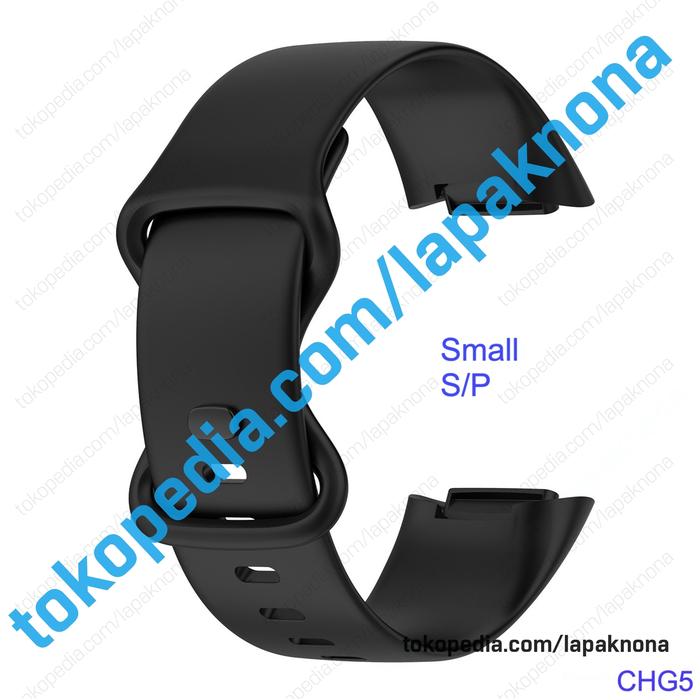 Gambar Strap Fitbit Charge 6 & Carge 5 Band Silikon Tali Jam Tangan Watch - Small Black dari lapaknona. undefined Tokopedia