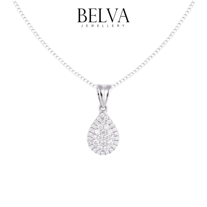 Gambar Liontin Berlian Pear Shape - Belva Jewellery - BAPDBW02444 - White Gold dari Belva Jewellery Online Kota Administrasi Jakarta Barat Tokopedia