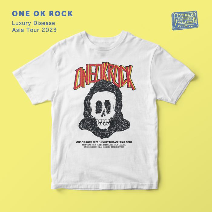 Gambar Tshirt / Kaos One OK Rock - Luxury Disease, Asia Tour 2023 DTG - Putih, M dari Fandom Music Merch undefined 5 Tokopedia