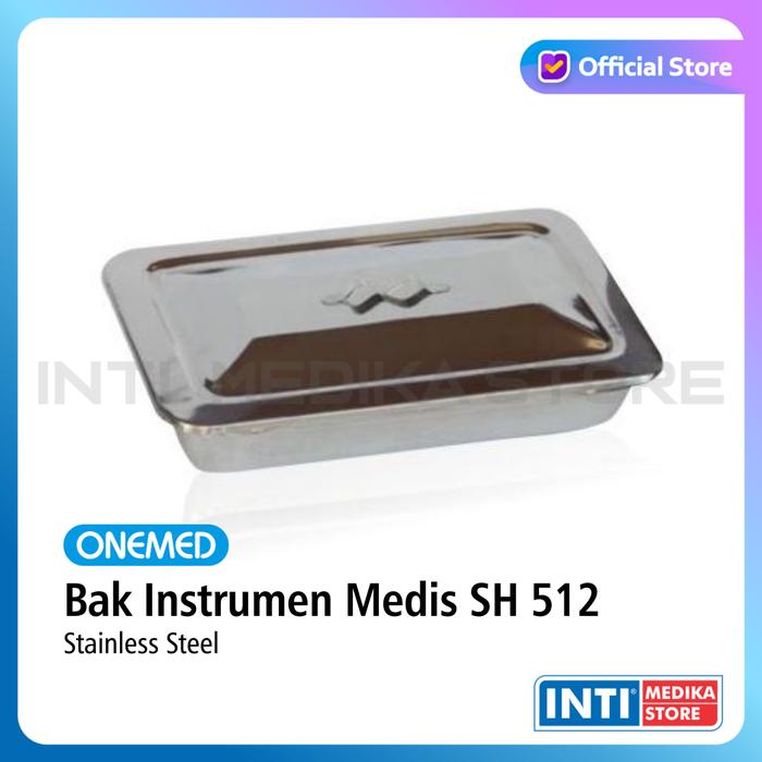 Gambar ONEMED - Bak Instrument Medis Stainless Steel Dengan Penutup - SH 512 dari INTI MEDIKA STORE undefined Tokopedia