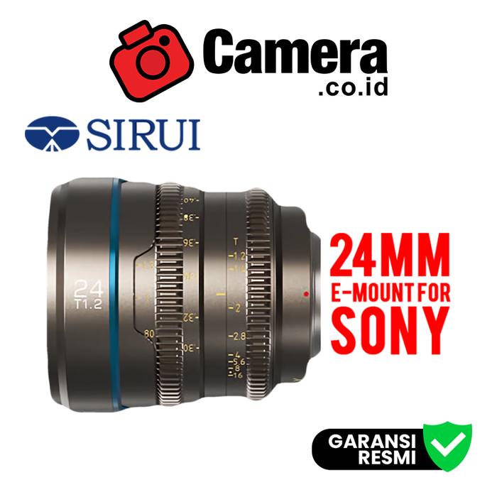 Gambar SIRUI Nightwalker 24mm T1.2 S35 Manual Focus Cine Lensa Kamera - SONY E-Mount, gray dari CAMERA CO ID undefined Tokopedia
