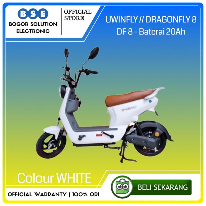 Gambar Sepeda Listrik Uwinfly DF8 Dragonfly 8 DF 8 20Ah Battery - White [ORI] dari Bogor Solution Electronic undefined Tokopedia