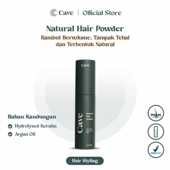 Gambar CAVE HAIR POWDER STYLING RAMBUT VOLUME HAIR STYLE Pomade - CAVE POWDER dari Jokuland undefined Tokopedia