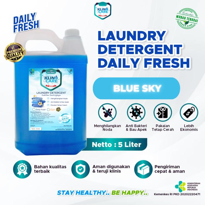 Gambar Detergen Laundry 5 Liter Cair Formula 2 in 1 Plus Pewangi Anti Noda - Daily Fresh, Philux dari setia1.shop undefined Tokopedia
