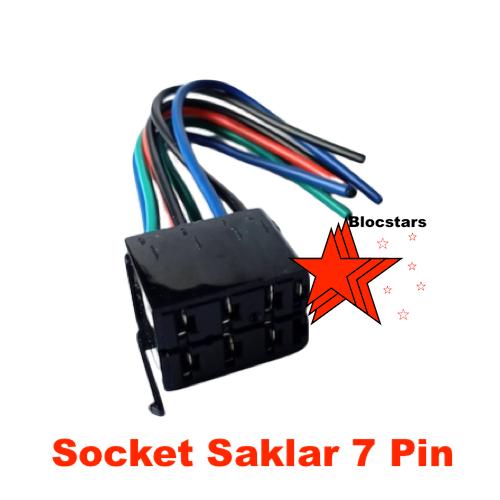 Gambar Rocker Switch Saklar Model ARB - Winch In - Winch Out (on)-off-(on) - Socket 7 Pin dari Blocstars undefined Tokopedia