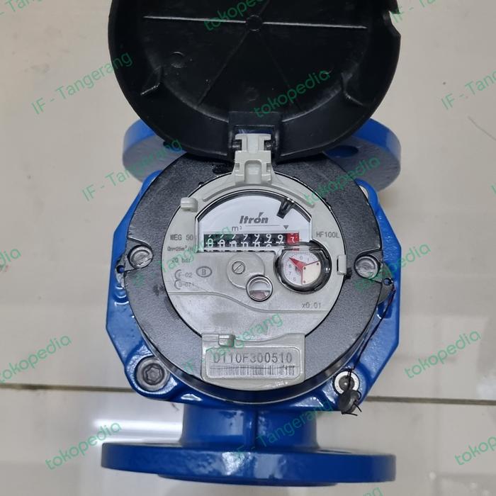 Honeyhouse Water Flow Meter, 15mm Single Flow Dry Type Household Water Meter with Fittings 1/2 Inch Cold Water Meter for Garden and Home Use