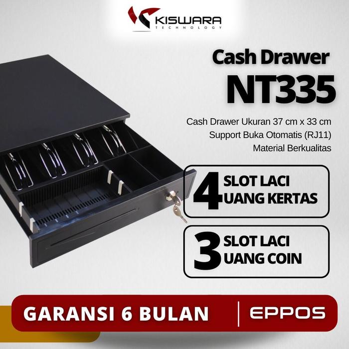 Gambar Laci Kasir Cash Drawer Buka Otomatis Termurah - UK 37x33cm dari KisWaracom undefined Tokopedia