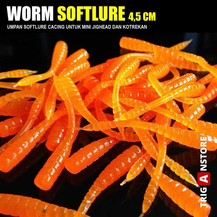 Gambar Umpan Pancing Soft Lure Umpan Mancing Fishing Lure - Orange dari TRIGAN STORE undefined Tokopedia