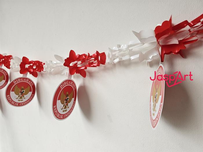Gambar SLINGER / GARLAND / TARIKAN HUT RI MERAH PUTIH KEMERDEKAAN INDONESIA - TRIKAN PNCASILA dari Jaspart undefined Tokopedia