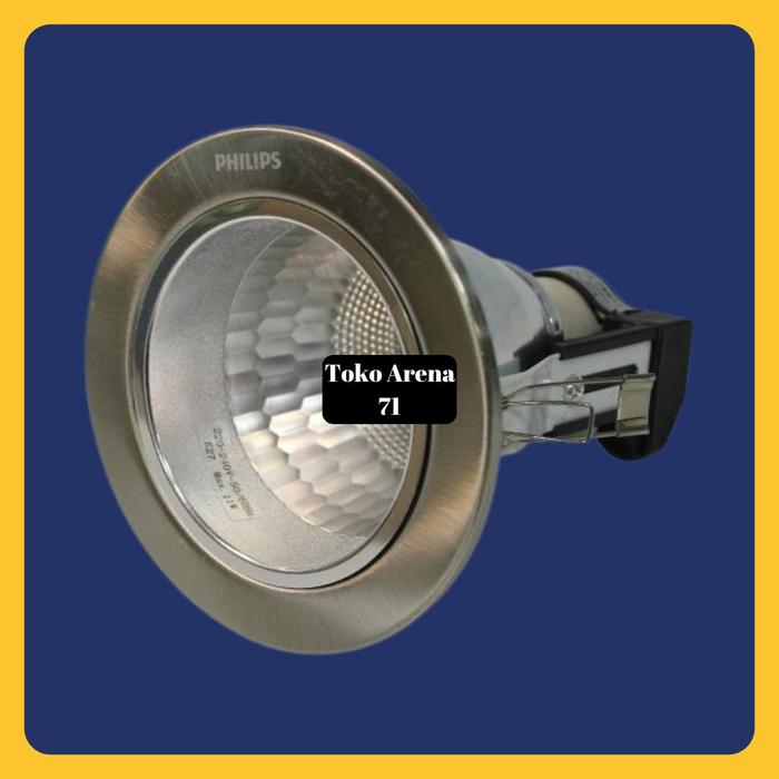 Gambar FITTING LAMPU RUMAH DOWNLIGHT PHILIPS WARNA SILVER PUTIH 2.5 inch - SILVER dari arenamart.id undefined Tokopedia