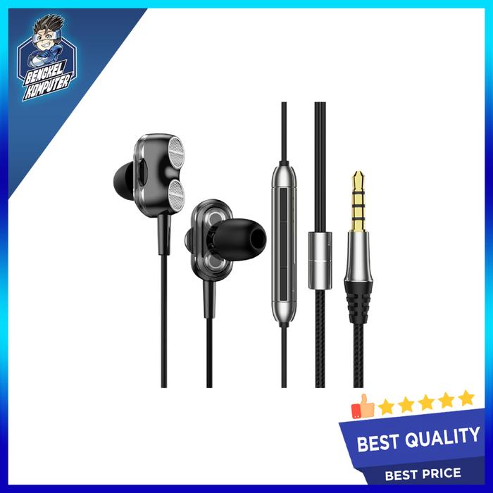 Gambar EARPHONE REXUS EP4 BLACK/BLUE/GREEN - BLACK dari bengkelkomputerptk undefined Tokopedia