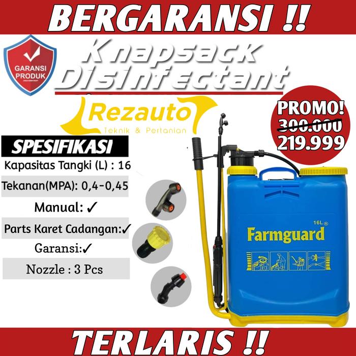 Gambar SPRAYER ELEKTRIK DISINFEKTAN ALAT SEMPROT TANAMAN HAMA 16LITER JAKARTA - MANUAL SPRAYER dari RezAuto. undefined Tokopedia