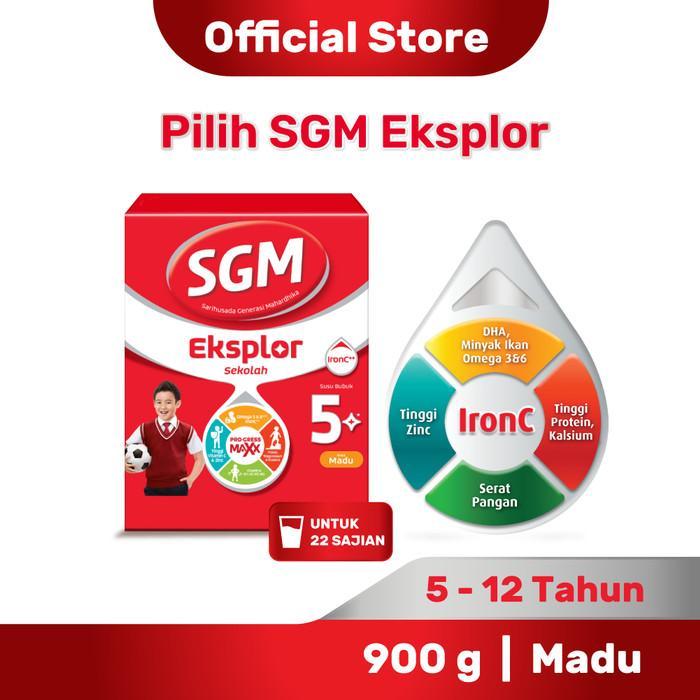 Gambar SGM Eksplor 5+ dengan IronC Susu Bubuk Rasa Madu 900GR dari salis shop 6 undefined Tokopedia