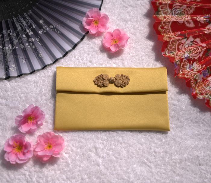 Gambar Amplop kain/amplop uang perhiasan Satin Series - KUNING GOLD dari LYHOUSE undefined Tokopedia
