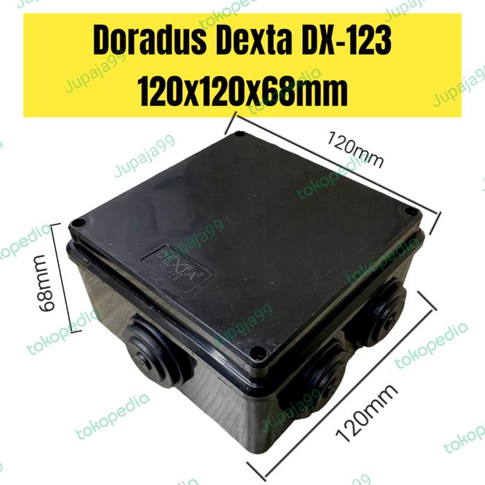 Gambar Doradus Duradus Dorados 120x120x68 mm Dexta DX-123 Kotak Junction Box - Hitam dari Jupaja999 undefined Tokopedia