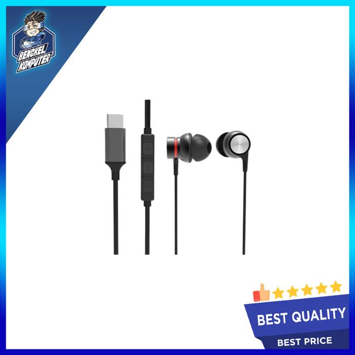 Gambar EARPHONE REXUS EZ3 TYPE-C BLACK/RED/SILVER - BLACK dari bengkelkomputerptk undefined Tokopedia