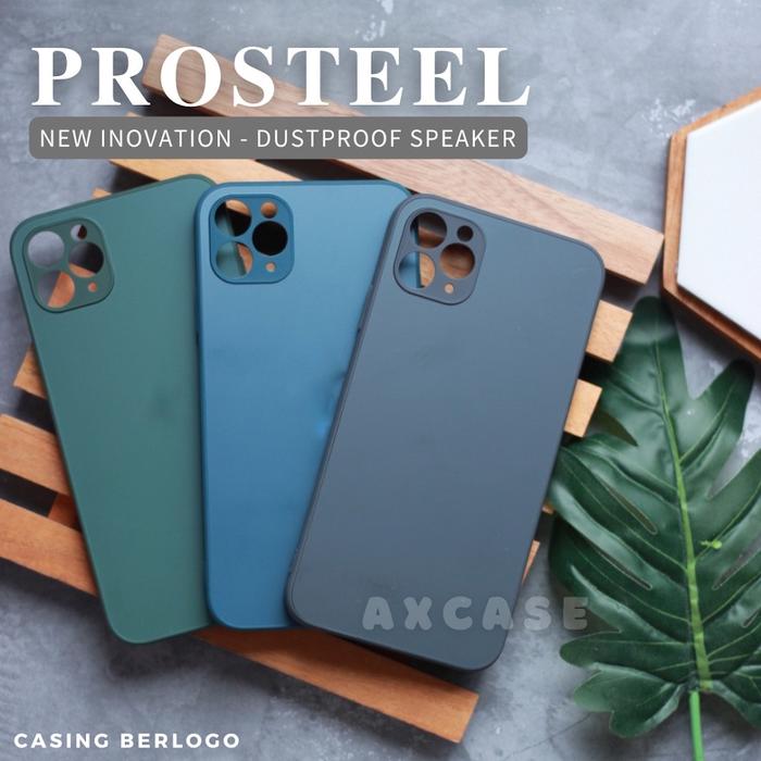Prometal Matte Glass Square Edge Case iPhone 13 PRO MAX MINI Hardcase  iPhone 13, Pasific Blue