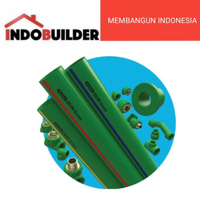 Gambar PIPA PPR RUCIKA KELEN GREEN 1/2 INCH X PN 10 X 4 METER PER BATANG dari Indo Builder undefined Tokopedia
