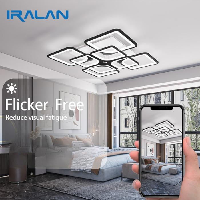 Gambar Lampu Plafon Led Ruangan Kamar Interior Modern 3 Color With Remot App - Hitam dari CV.RIZQUNA undefined Tokopedia