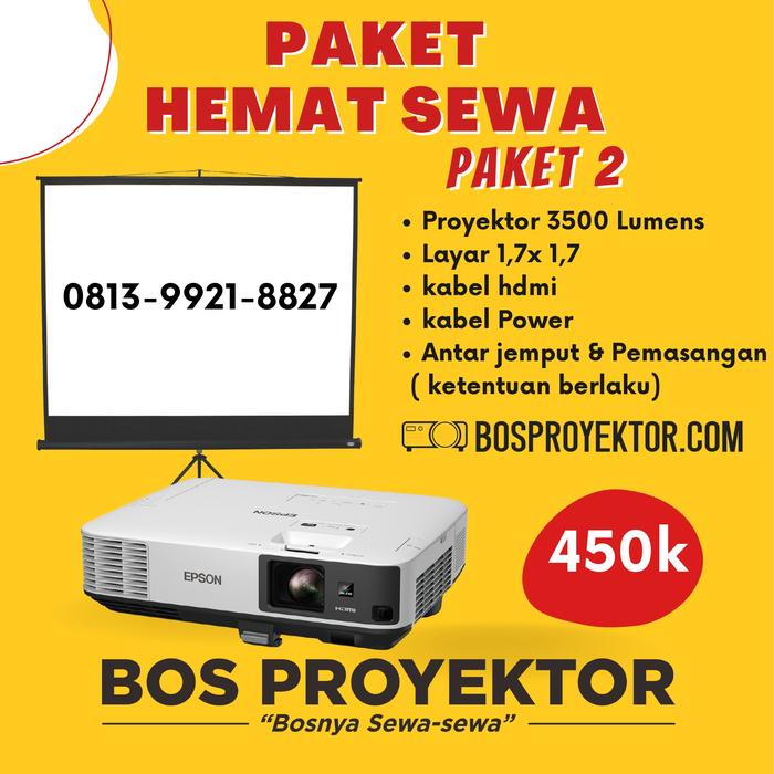 Gambar SEWA Proyektor 3500 Lumens dari Biosyafa Store undefined Tokopedia