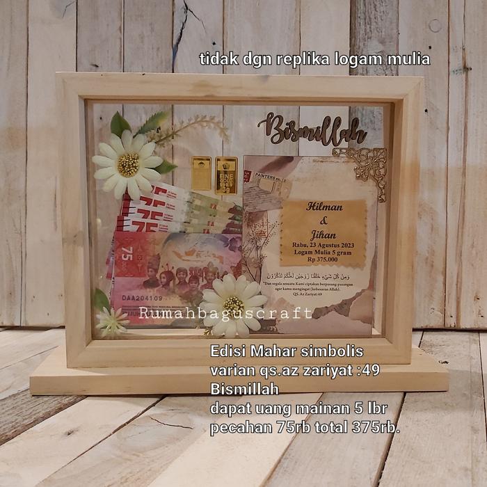 Gambar mahar simbolis pernikahan - qs az zariyat49 dari Rumahbaguscraft1 undefined Tokopedia