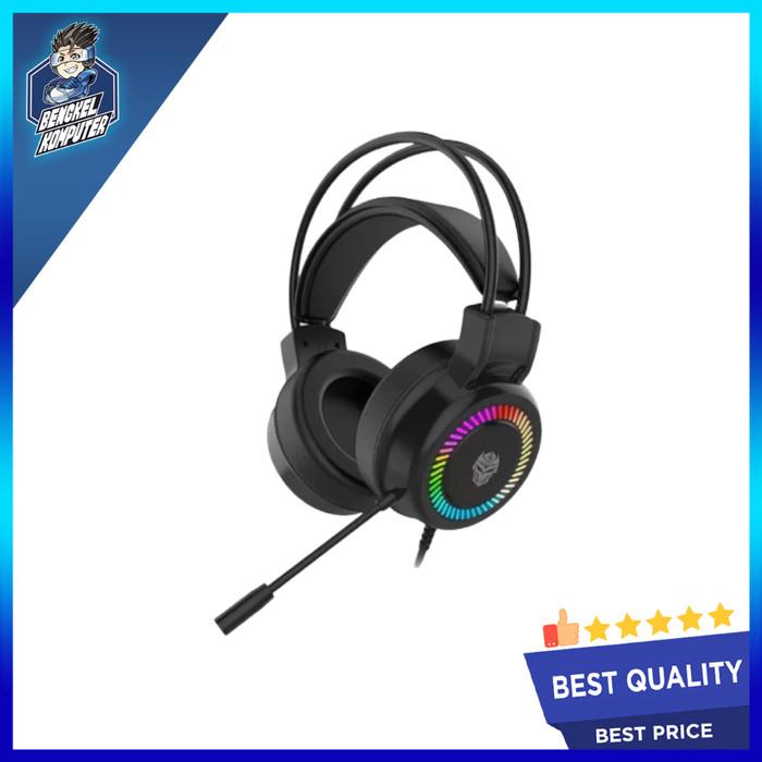 Gambar HEADSET GAMING REXUS VONIX SH39 BLACK/WHITE DUAL JACK - BLACK dari bengkelkomputerptk undefined 3 Tokopedia