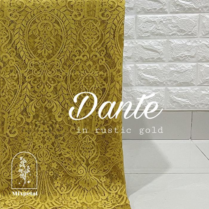 Gambar BAKAL KAIN KEBAYA BROKAT SEMI PERANCIS DANTE - terracotta dari Mixpetal undefined 5 Tokopedia