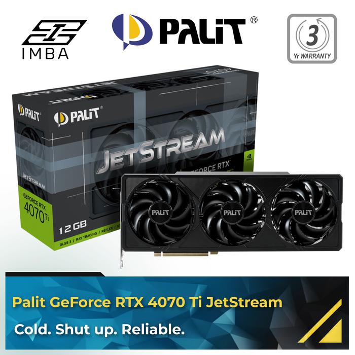 Palit RTX 4070Ti JetStream 12G Palit GeForce RTX 4070 Ti JetStream