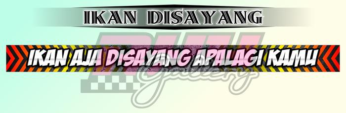 Gambar Sticker Aquarium Ikan Gemoy Goldfish Ikan Koki Ikan Imut Ikan Sultan - IKAN AJA DI SAY, 40x4cm dari RYH VARIASI undefined Tokopedia