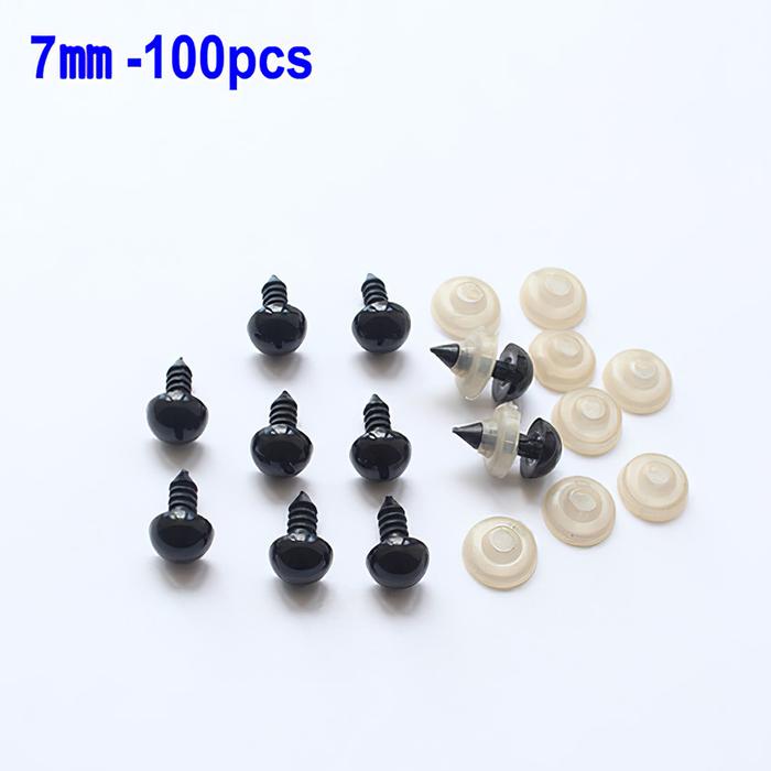 Gambar Mata Boneka Safety Eyes Isi 100Pcs Mata Amigurumi 5mm 7mm 10mm - 7MM dari Soya Global undefined Tokopedia