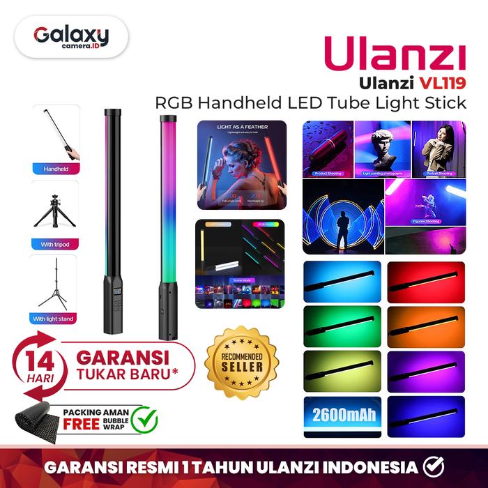 Ulanzi VL119 Mini RGB Hand LED Video Light 2500-9000K Full