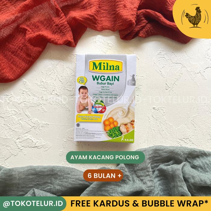 Gambar MILNA - WGAIN Bubur Bayi usia 6+ 8+ | Meningkatkan Berat Badan HALAL - WG6+ AyamPolong dari TokTel ID undefined Tokopedia