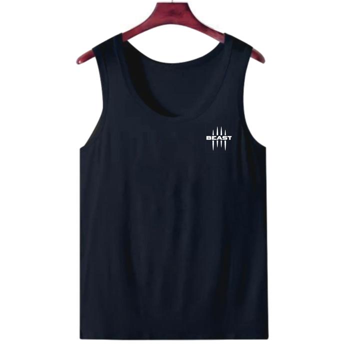 Gambar Singlet Pria Fit BEAST Kaos Dalam Pria Dewasa Tanktop Pria - Hitam, XL dari LEONCOLLECTION88 undefined Tokopedia