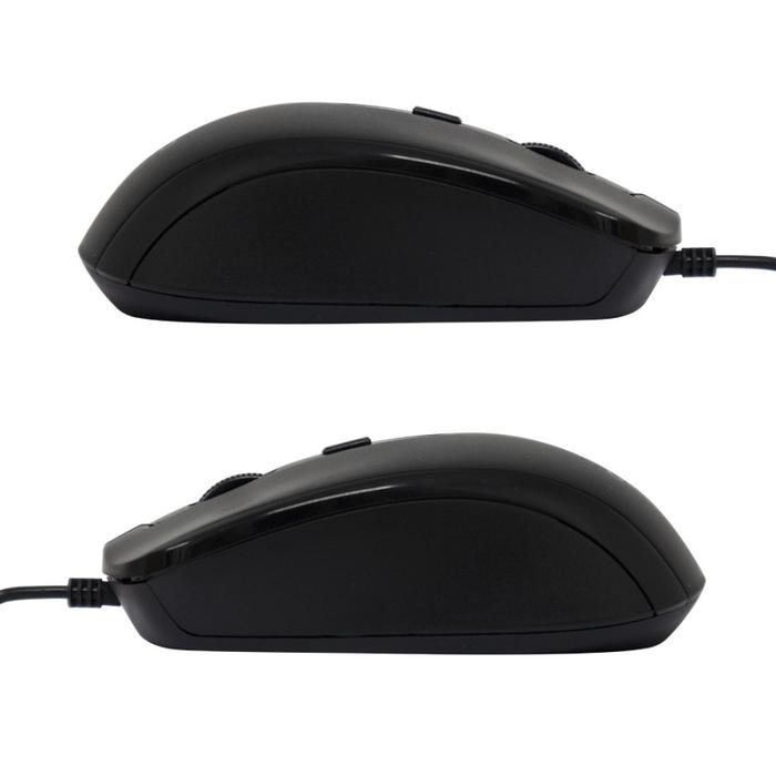 Gambar Mouse Kabel / Wired Optical. (Silent Klick) Original ProffTech - Grey - Hitam dari Profftech Sumatera undefined Tokopedia