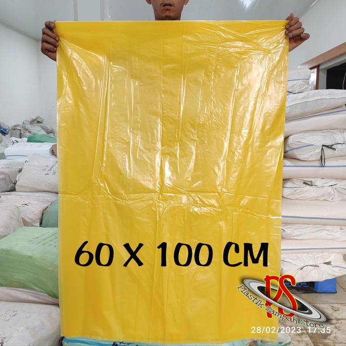 Gambar Kantong Plastik Sampah Medis 60 x 100 cm / Kantong Sampah Medis - 60X100CM dari Plastik Sampah Pajeko Bandung undefined Tokopedia