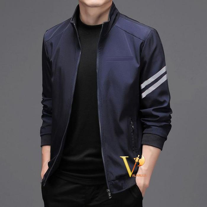 Gambar Jaket Semi Jas Custom Bordir Jas jaket Casual Semi Formal Bisa Satuan - Navy Polos dari valhallastoreone undefined Tokopedia