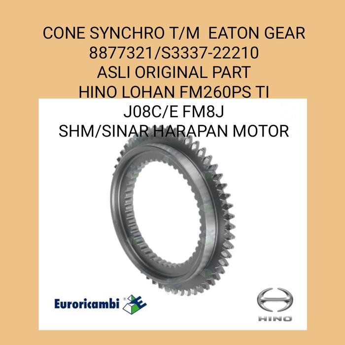 Jual CONE T/M SYNCHRO 8877321 EATON SYNCHRO HINO LOHAN FM260PS S3337 ...