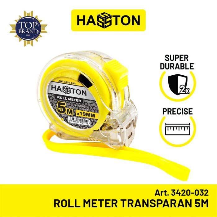 Gambar Hasston Prohex Meteran 5M x 19 mm Roll Meter 5Mx19mm Meteran 5 Meter dari Agung Mandiri Teknik undefined Tokopedia