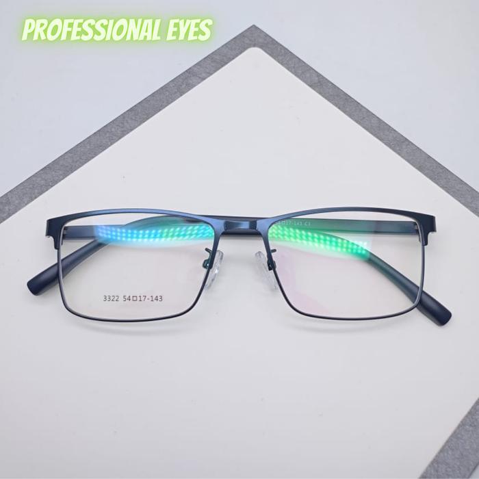 Gambar Frame Kacamata Pria Segi Empat Tipis Antiradiasi Blueray Photocromic - Biru, Prog Blueray dari Indomata optikal undefined Tokopedia