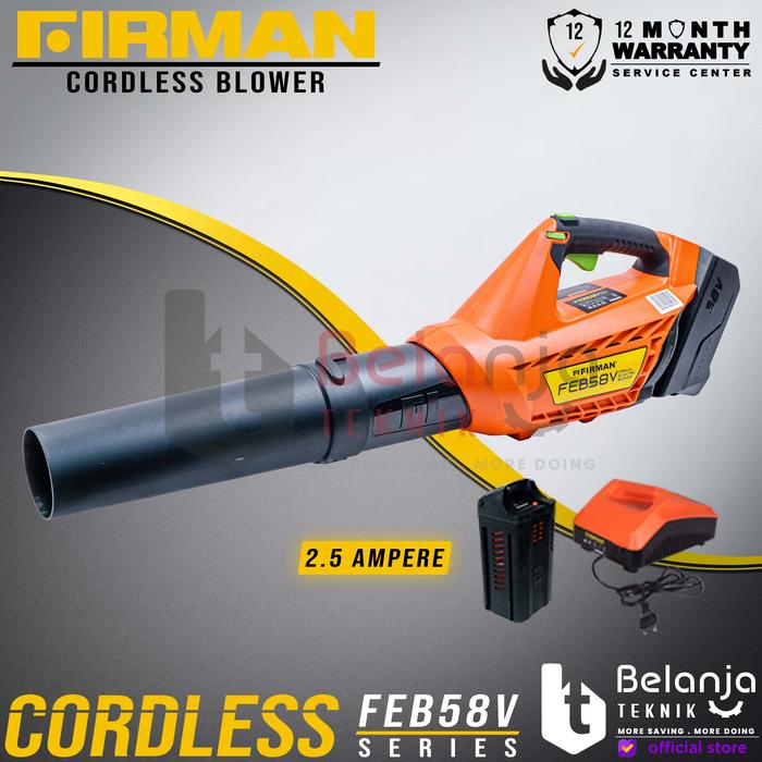 Gambar Firman Blower Cordless FEB 58 V Set Blower Baterai 2.5 A FEB58V - 2.5 Ampere dari Belanja Teknik undefined Tokopedia