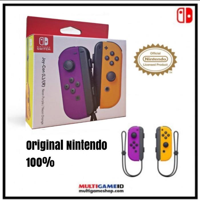 Gambar Switch Joy-Con Controller (Original Nintendo) - Purple/Orange dari Multi Game Indonesia undefined Tokopedia