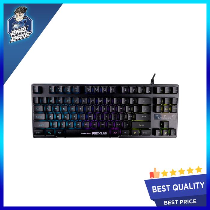 Gambar KEYBOARD REXUS BATTLEFIRE K9 TKL - BLACK dari bengkelkomputerptk undefined Tokopedia