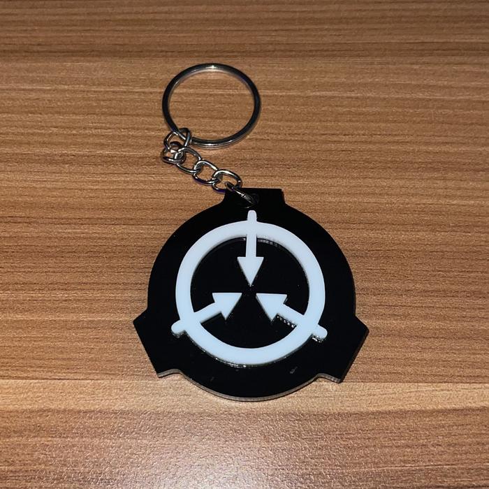 Gambar Gantungan Kunci Logo SCP Foundation Timbul MURAH dari RheinAcrylic undefined Tokopedia