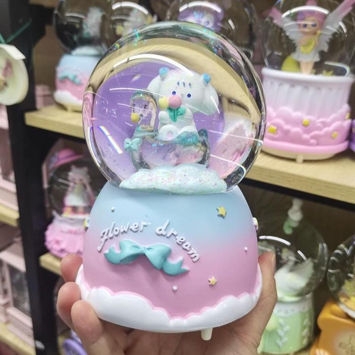 Gambar KOTAK MUSIK / BOLA SALJU / SNOW BALL CINNAMOROLL / MUSIC BOX SANRIO - B dari My Big Bear undefined Tokopedia