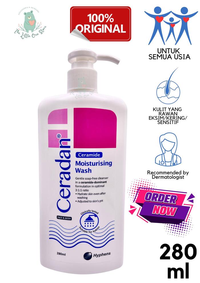 Gambar CERADAN CERAMIDE MOISTURISING WASH SOAP - 280 ml dari The Little One Store undefined Tokopedia
