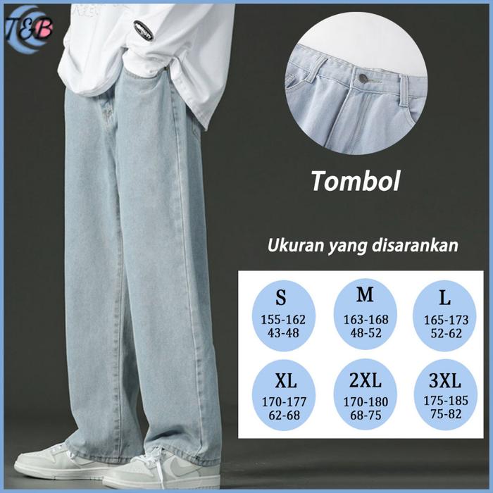 Gambar Celana panjang baggy pants jeans pria kekinian ukuran S M L XL 2L 3L - 1, S 27 dari IZIcellYkNEW undefined Tokopedia