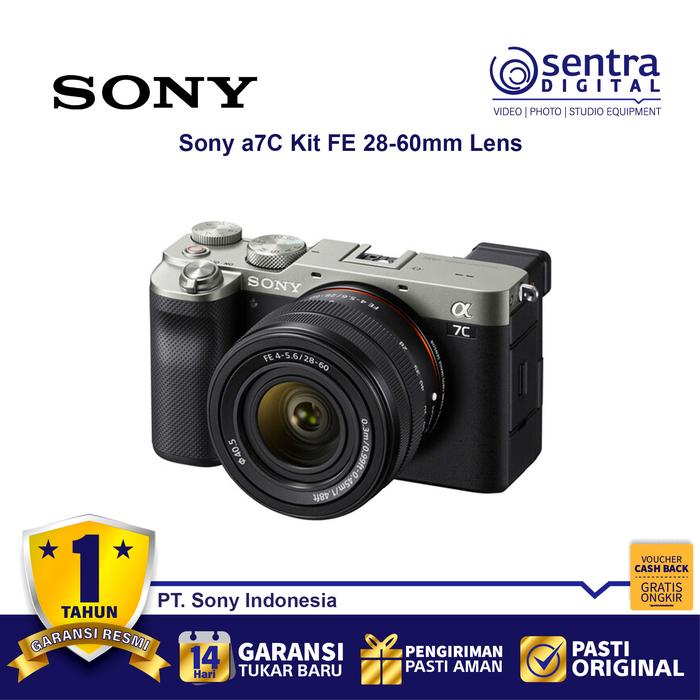 Gambar Sony Alpha A7C Sony A7C Sony A 7C Sony A7 C kit 28-60mm GARANSI RESMI - Silver dari Sentra Digital Kota Surabaya Tokopedia