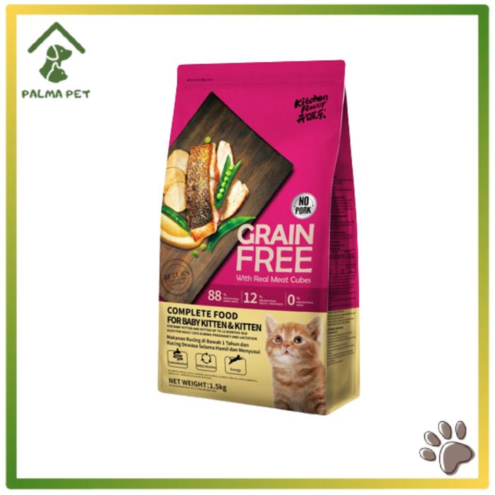 Gambar Makanan Kucing Kitchen Flavor Cat Grain Free 8 Kg - Kitten 8 Kg dari Palma Pet Shop undefined Tokopedia