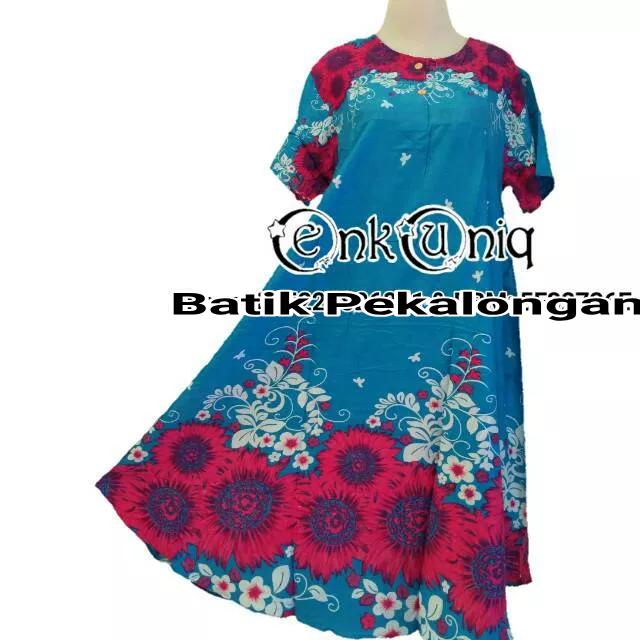Gambar Daster Payung Klok / Daster Kancing Busui / Daster Hamil / DPA004 - Biru Muda dari EnkUniq undefined Tokopedia